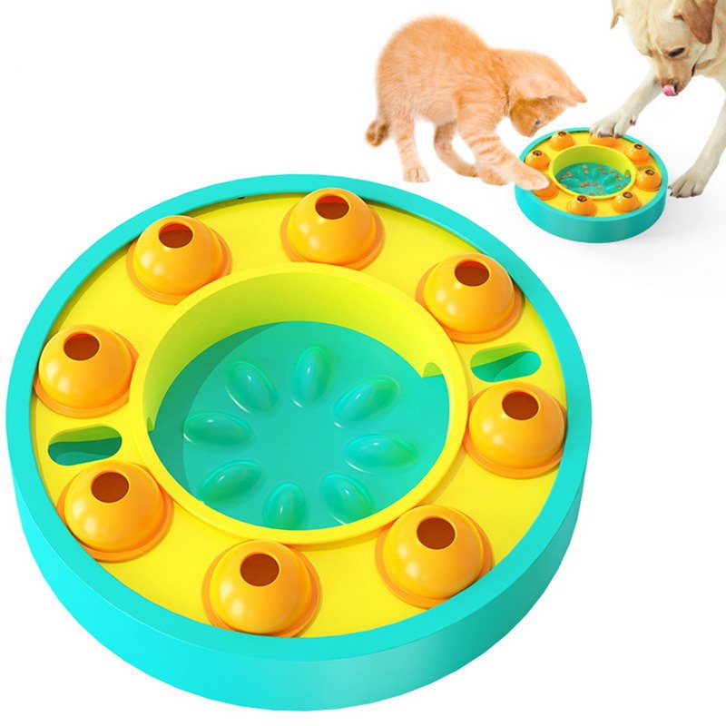 884313c9-9cdc-4145-b921-9fc9d5cc7f13.jpg Dog Pets Puzzle Toys Slow Feeder Interactive Increase Puppy IQ Food Dispenser Slowly Eating NonSlip Bowl Pet Dogs Training Game Pet Supplies - Image 1